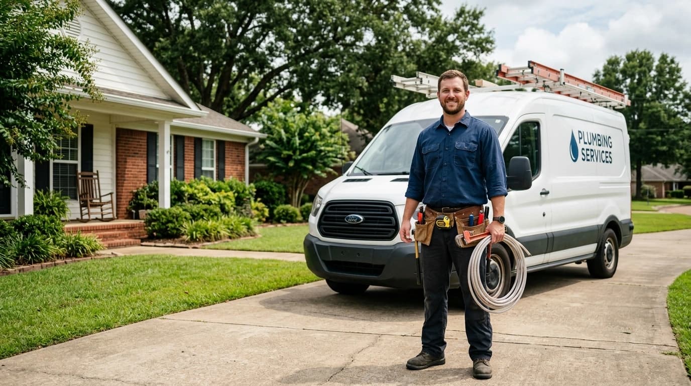 Tupelo Plumber team member performing plumbing work in Tupelo, MS